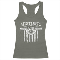 Historic Route 66 Highway Racerback Tank Top Main Street Of America