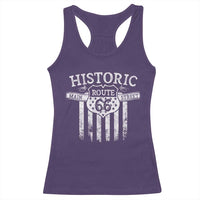 Historic Route 66 Highway Racerback Tank Top Main Street Of America
