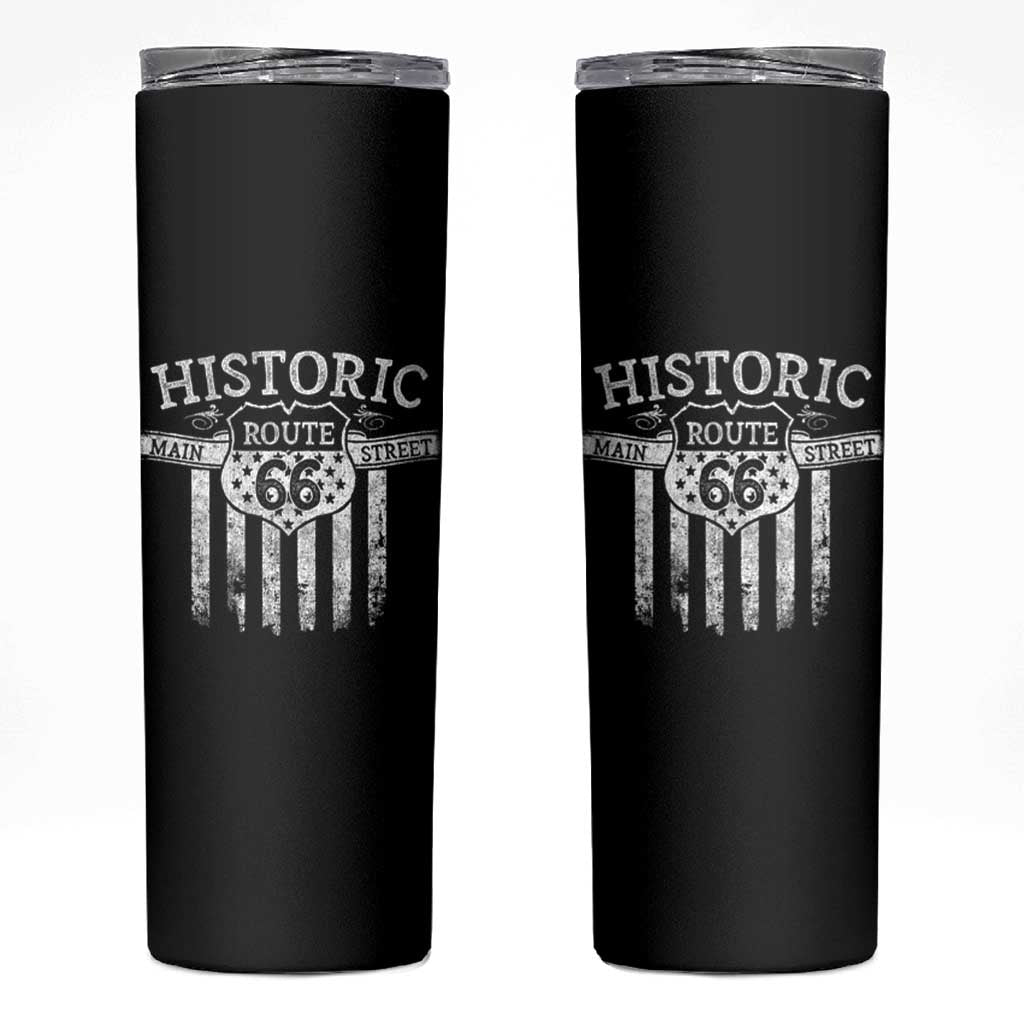 Historic Route 66 Highway Skinny Tumbler Main Street Of America