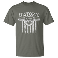 Historic Route 66 Highway T Shirt Main Street Of America