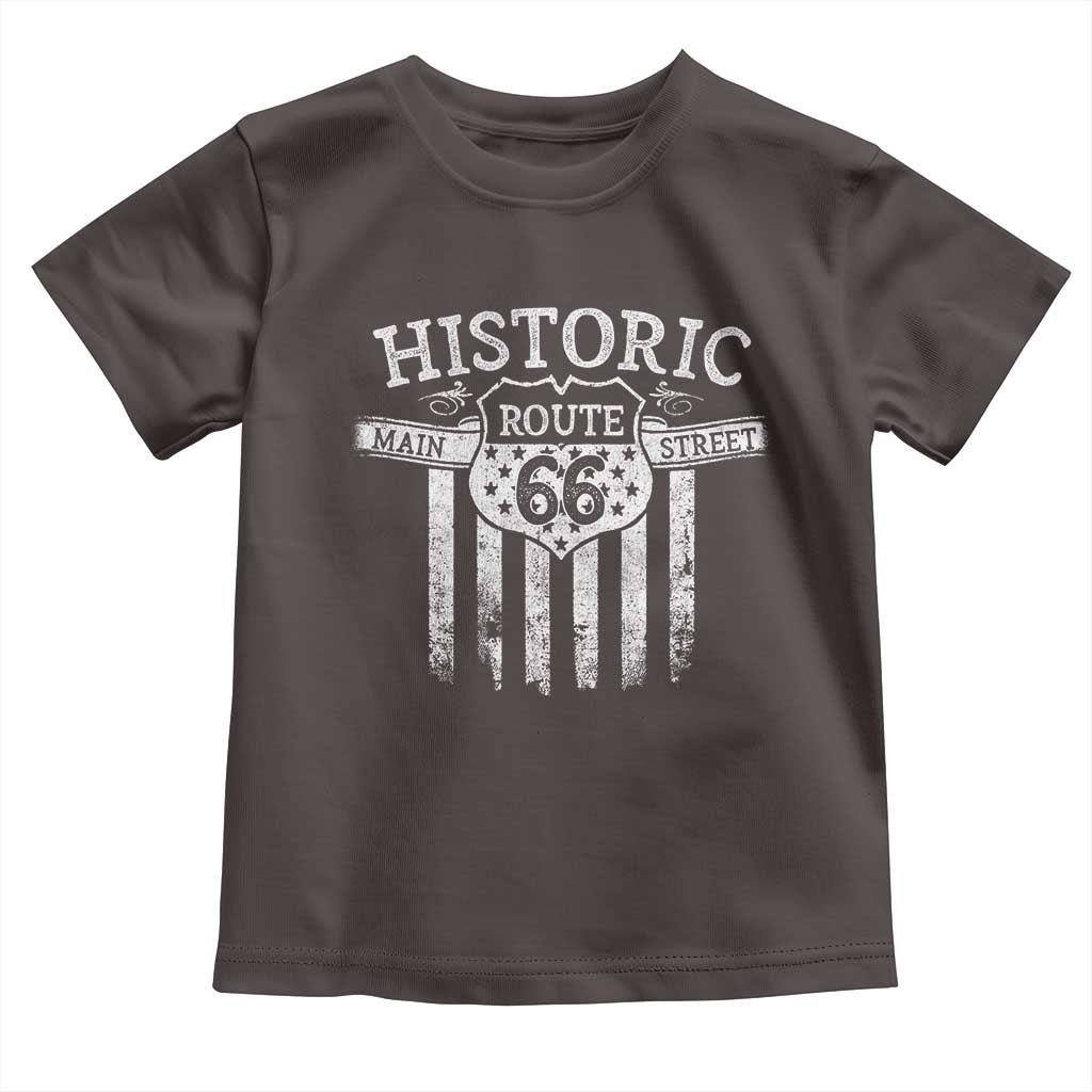 Historic Route 66 Highway Toddler T Shirt Main Street Of America