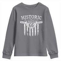 Historic Route 66 Highway Youth Sweatshirt Main Street Of America