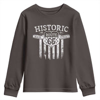 Historic Route 66 Highway Youth Sweatshirt Main Street Of America