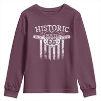 Historic Route 66 Highway Youth Sweatshirt Main Street Of America