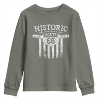 Historic Route 66 Highway Youth Sweatshirt Main Street Of America