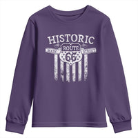 Historic Route 66 Highway Youth Sweatshirt Main Street Of America