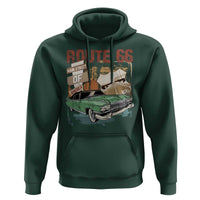 Historic Route 66 Highway Hoodie Main Street Of America Vintage Car