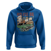 Historic Route 66 Highway Hoodie Main Street Of America Vintage Car