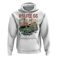 Historic Route 66 Highway Hoodie Main Street Of America Vintage Car