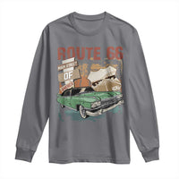Historic Route 66 Highway Long Sleeve Shirt Main Street Of America Vintage Car