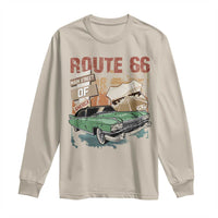 Historic Route 66 Highway Long Sleeve Shirt Main Street Of America Vintage Car