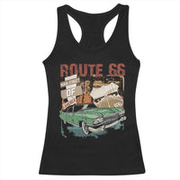 Historic Route 66 Highway Racerback Tank Top Main Street Of America Vintage Car