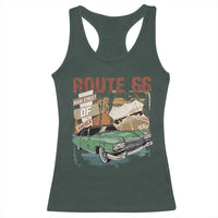 Historic Route 66 Highway Racerback Tank Top Main Street Of America Vintage Car