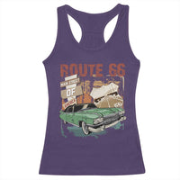 Historic Route 66 Highway Racerback Tank Top Main Street Of America Vintage Car