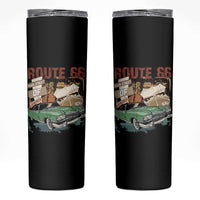 Historic Route 66 Highway Skinny Tumbler Main Street Of America Vintage Car