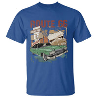 Historic Route 66 Highway T Shirt Main Street Of America Vintage Car
