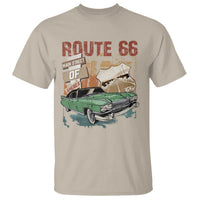 Historic Route 66 Highway T Shirt Main Street Of America Vintage Car