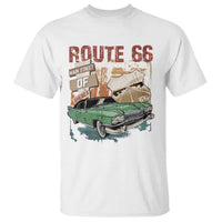 Historic Route 66 Highway T Shirt Main Street Of America Vintage Car
