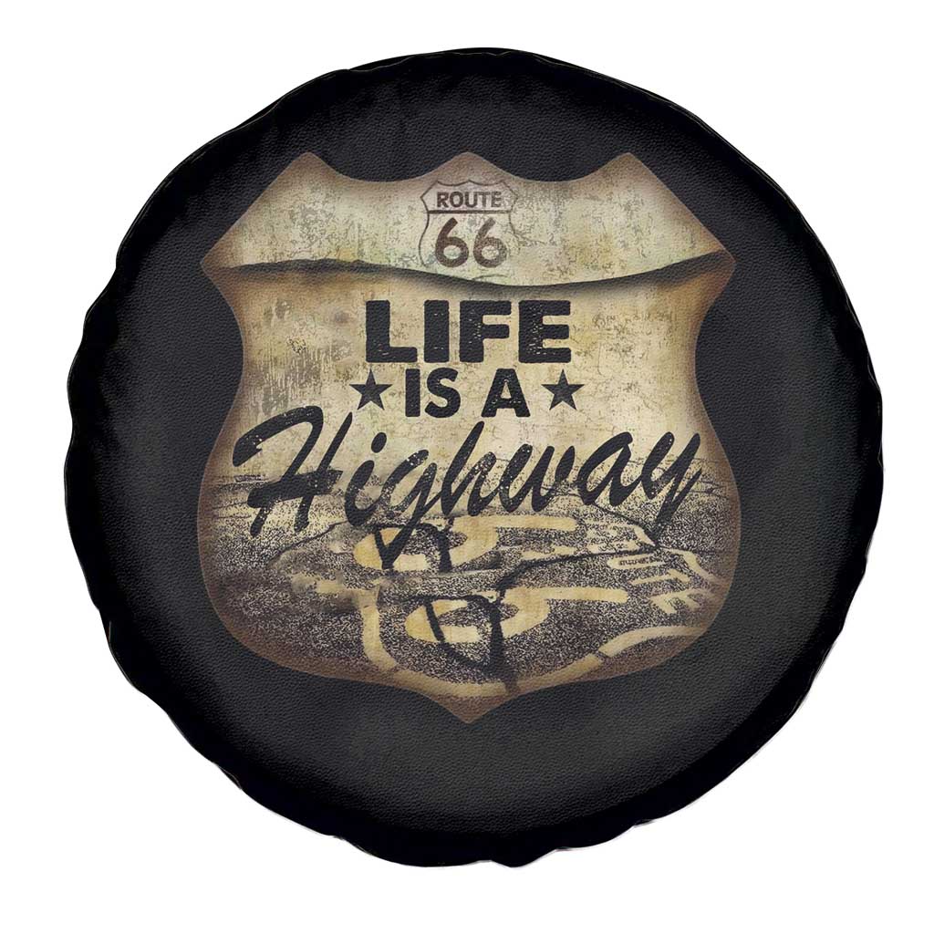 Life Is A Highway Road Trip Spare Tire Cover