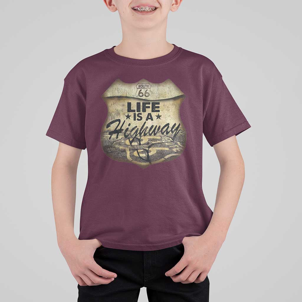 Life Is A Highway Road Trip T Shirt For Kid