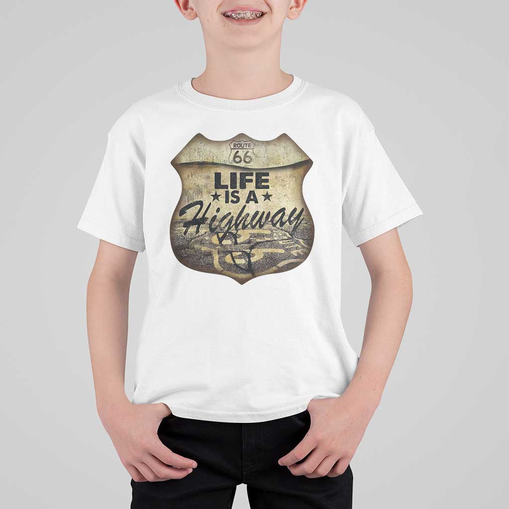 Life Is A Highway Road Trip T Shirt For Kid