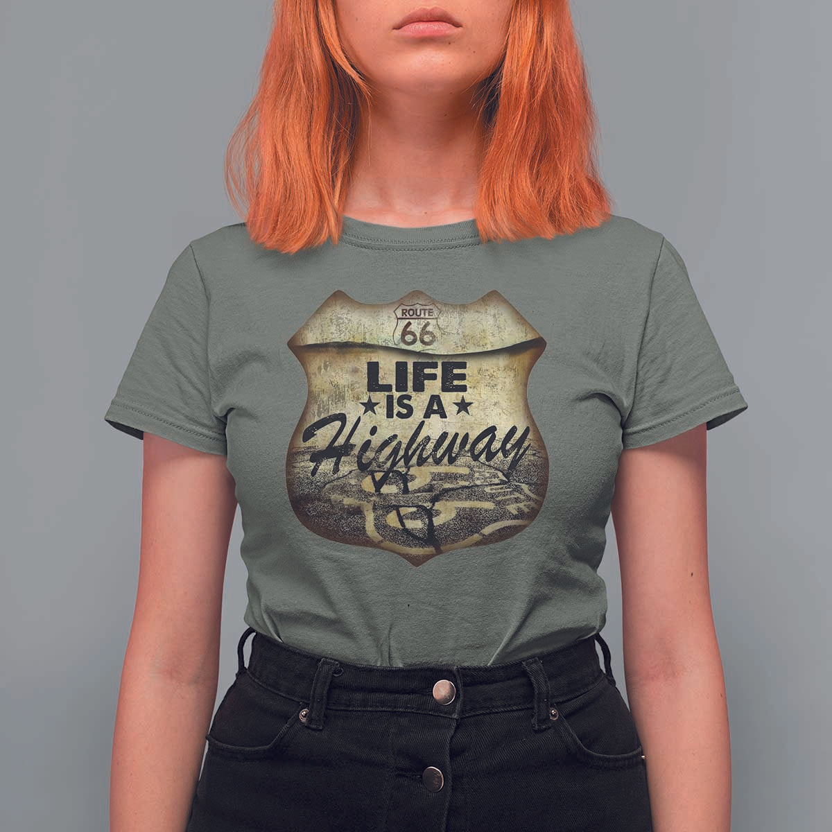 Life Is A Highway Road Trip T Shirt For Women