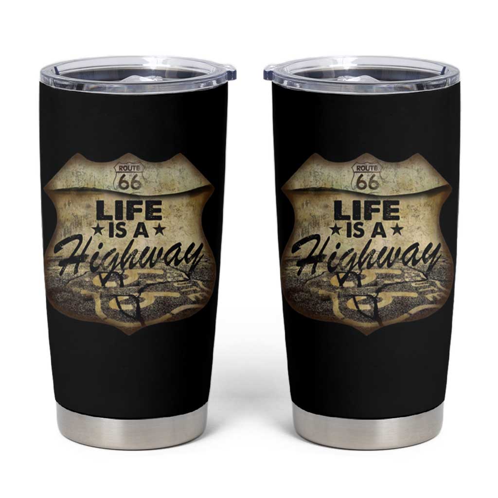 Life Is A Highway Road Trip Tumbler Cup