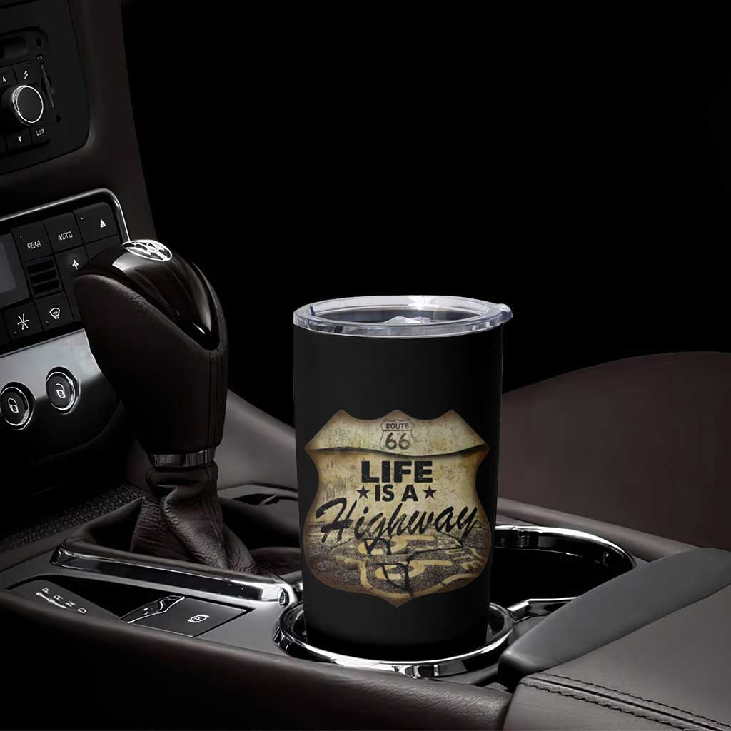 Life Is A Highway Road Trip Tumbler Cup