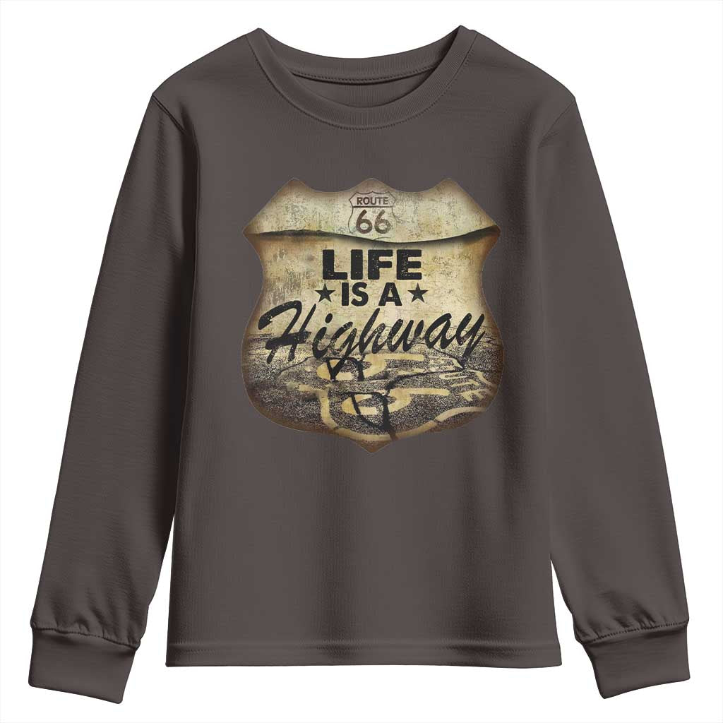 Life Is A Highway Road Trip Youth Sweatshirt