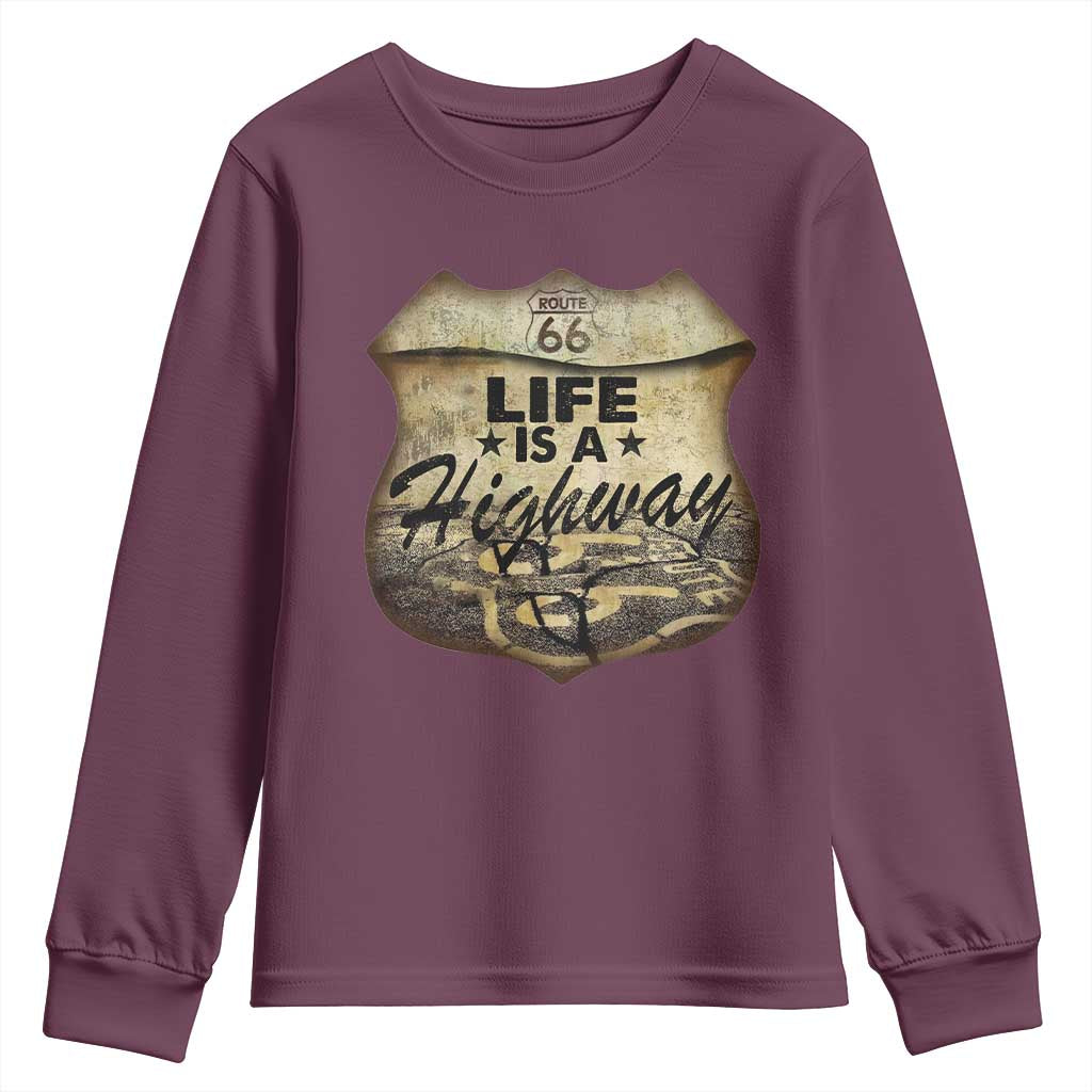 Life Is A Highway Road Trip Youth Sweatshirt