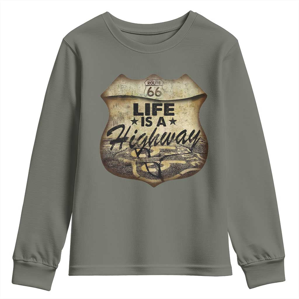 Life Is A Highway Road Trip Youth Sweatshirt