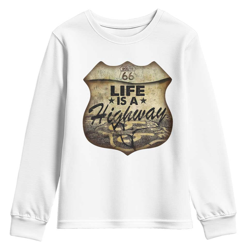 Life Is A Highway Road Trip Youth Sweatshirt