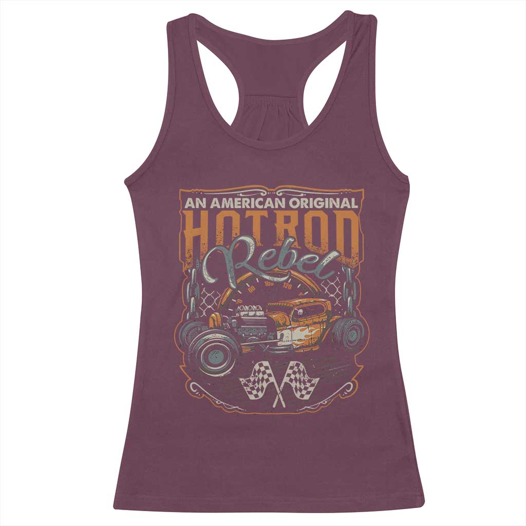 Vintage Hotrod Hot Rodder Racerback Tank Top