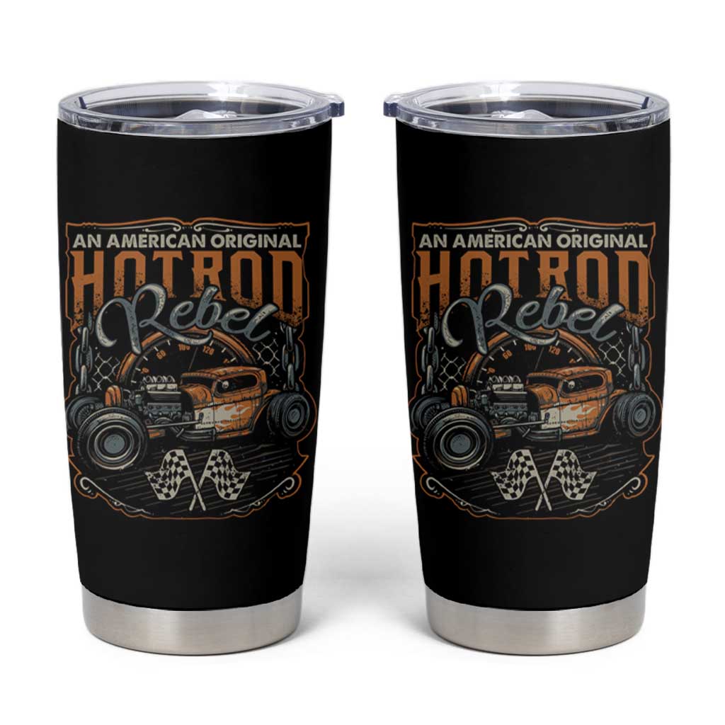 Vintage Hotrod Hot Rodder Tumbler Cup