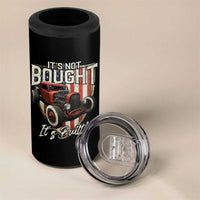 Vintage Hotrod Hot Rodder 4 in 1 Can Cooler Tumbler It's Not Bought It's Built