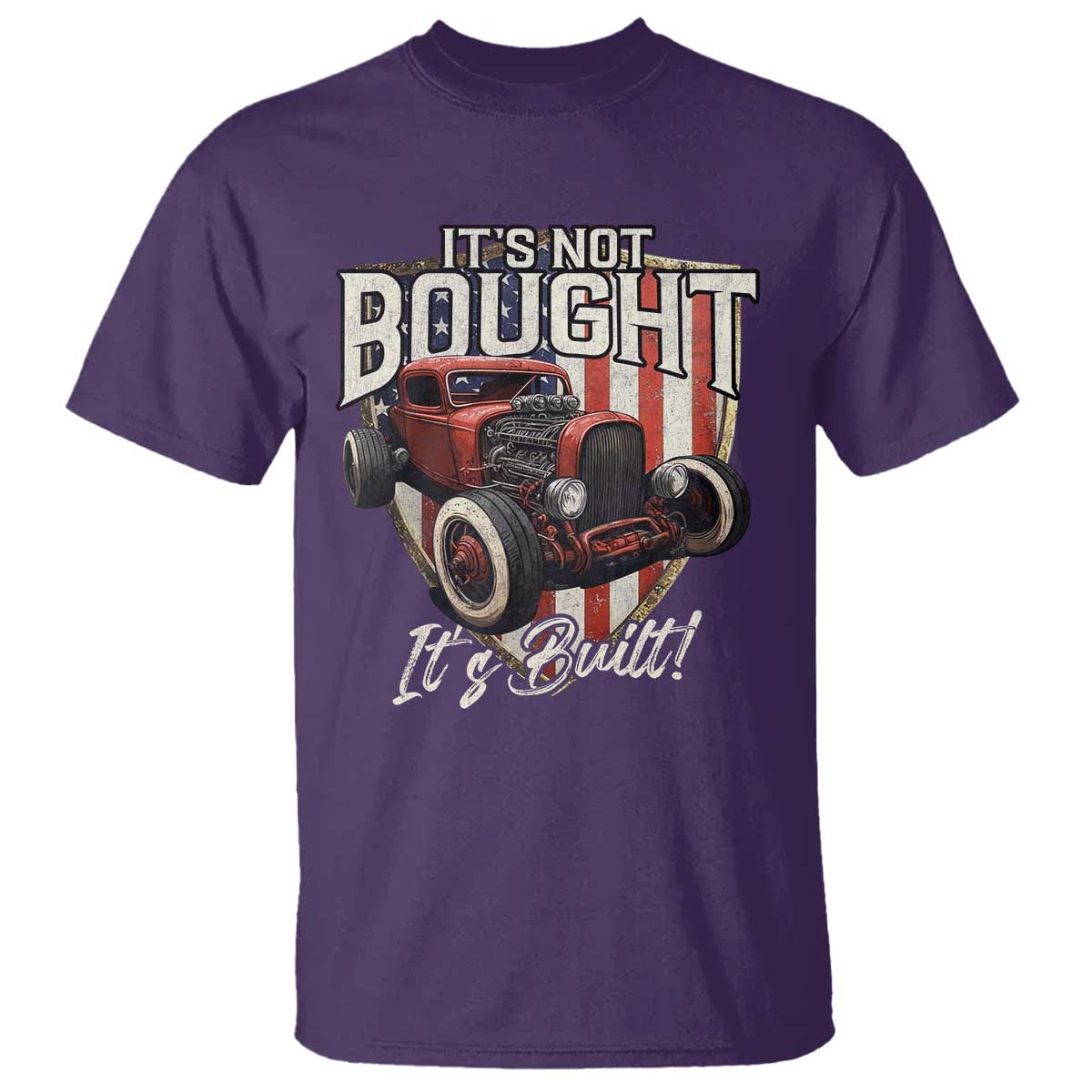 Vintage Hotrod Hot Rodder T Shirt It's Not Bought Its Built