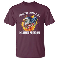 The Metric System Can't Measure Freedom T Shirt Eagle USA Flag - Wonder Print Shop
