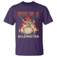 WTF Is A Kilometer T Shirt Funny Skeleton American Joke Patriotic - Wonder Print Shop