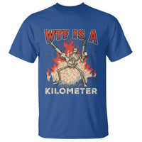WTF Is A Kilometer T Shirt Funny Skeleton American Joke Patriotic - Wonder Print Shop