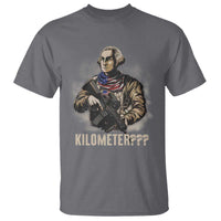 Funny George Washington T Shirt Patriotic What Is A Kilometer 4th Of July - Wonder Print Shop