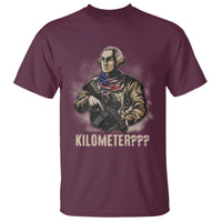 Funny George Washington T Shirt Patriotic What Is A Kilometer 4th Of July - Wonder Print Shop