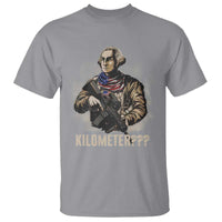 Funny George Washington T Shirt Patriotic What Is A Kilometer 4th Of July - Wonder Print Shop