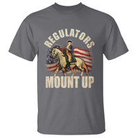 Funny George Washington T Shirt Regulators Mount Up Riding Horse 4th Of July - Wonder Print Shop