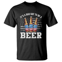 Funny American Drinking T Shirt It's A Bad Day To Be A Beer 4th Of July - Wonder Print Shop