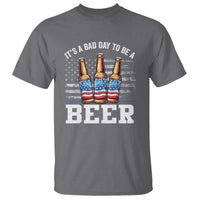 Funny American Drinking T Shirt It's A Bad Day To Be A Beer 4th Of July - Wonder Print Shop