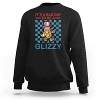 Funny 4th Of July Sweatshirt Its A Bad Day To Be A Glizzy Hot Dog - Wonder Print Shop