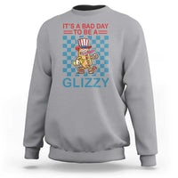 Funny 4th Of July Sweatshirt Its A Bad Day To Be A Glizzy Hot Dog - Wonder Print Shop