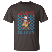 Funny 4th Of July T Shirt Its A Bad Day To Be A Glizzy Hot Dog - Wonder Print Shop