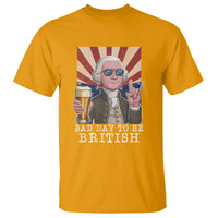 Funny George Washington T Shirt Bad Day To Be British 4th Of July - Wonder Print Shop