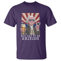 Funny George Washington T Shirt Bad Day To Be British 4th Of July - Wonder Print Shop